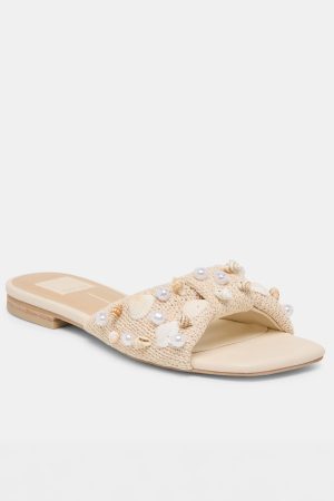 Dolce Vita Lizza Sandal ~ Oatmeal Beaded Raffia