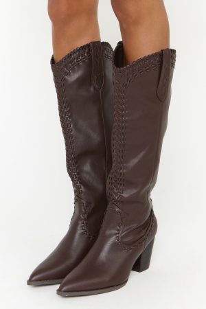 Billini Finley Cowboy Boot ~ Chocolate