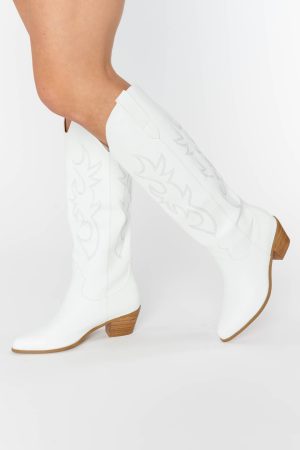 Billini Urson Wide Calf Boot ~ White