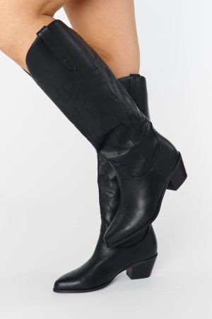 Billini Urson Wide Calf Boot ~ Black