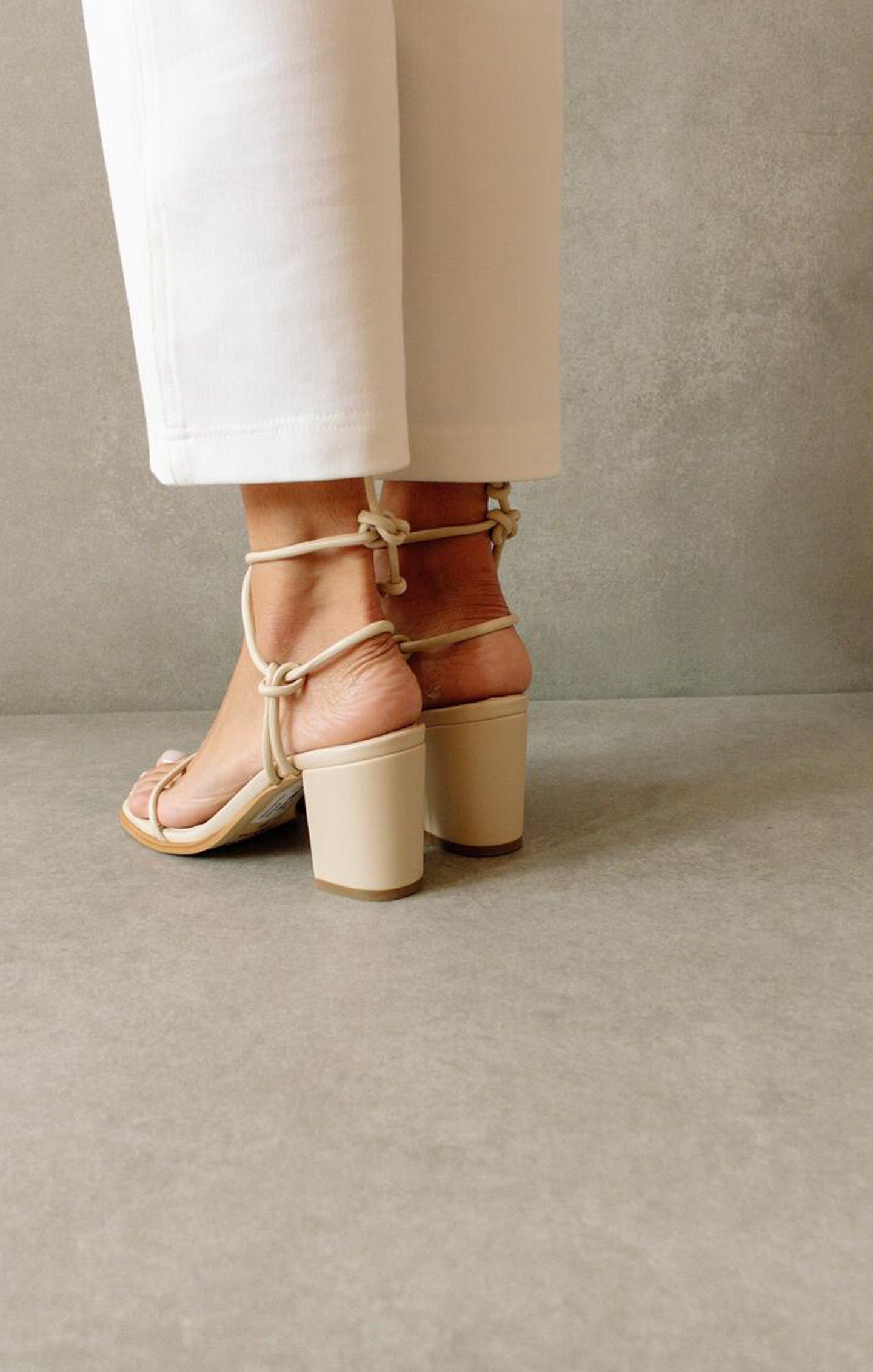 Alohas Grace Wrap Up Heel ~ Corn Ivory - Image 4