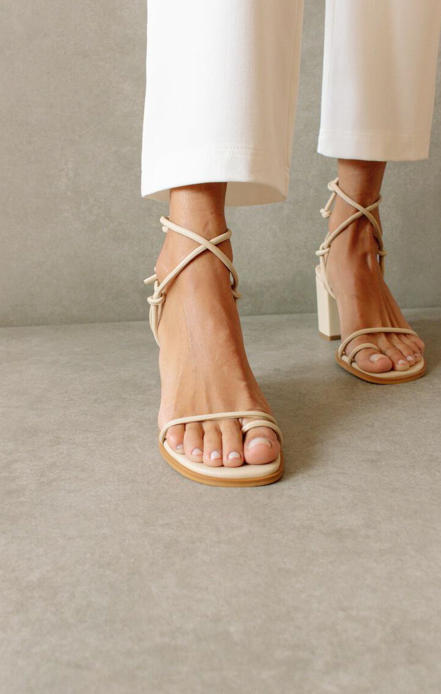 Alohas Grace Wrap Up Heel ~ Corn Ivory - Image 3